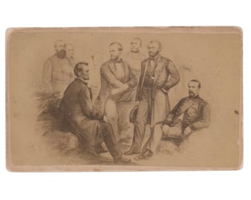 Lincoln & Union Generals, A Fantastic CDV!