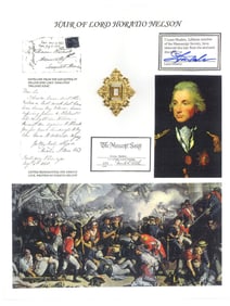 Horatio Nelson Scarce Hair Relic