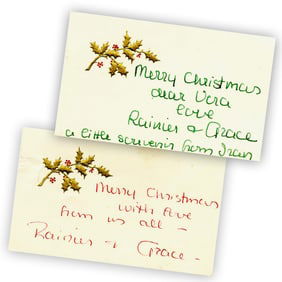 Grace Kelly (2) Christmas ANS to Fashion Designer Vera Maxwell
