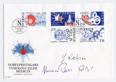 Israeli Premiers Yitzhak Rabin & Shimon Peres Signed Nobel Prize First Day Cover