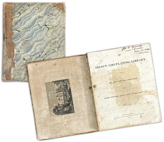 Volume of 26 Issues 1835 Select Circulating Library Literary Magazine from Philadelphia