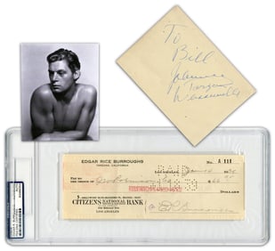 Tarzan the Ape Man! Creator Edgar R. Burroughs & Actor Johnny Weissmuller