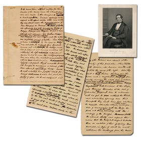 Washington Irving Archive of Manuscript Fragments from "Christopher Columbus" Ex-Forbes
