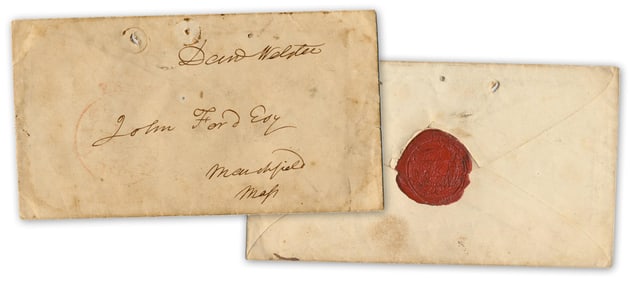 Daniel Webster FF Addressed to Marshfield, MA Neighbor