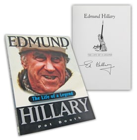 Sir Edmund Hillary Signed Biography