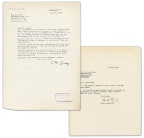 Carl Jung TLS Re: "my future collaborators" and "various lines of approach to our subject 'Man and
