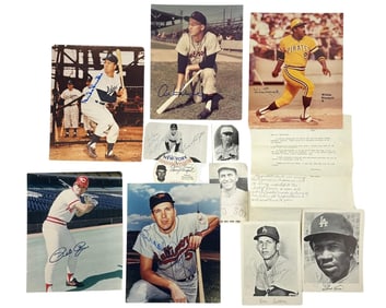 Stengel, Rose, Robinson, Duke & More! Fantastic Dealer's Lot of Signed Baseball HOFers!