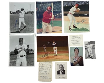 Sisler, Rose, Appling, McCovey & More! Fantastic Dealer's Lot of Signed Baseball HOFers!