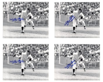 Whitey Ford Fantastic Signed & Inscribed Photo Collection! 4 Photos!