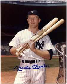 Gorgeous Mickey Mantle Signed Photo