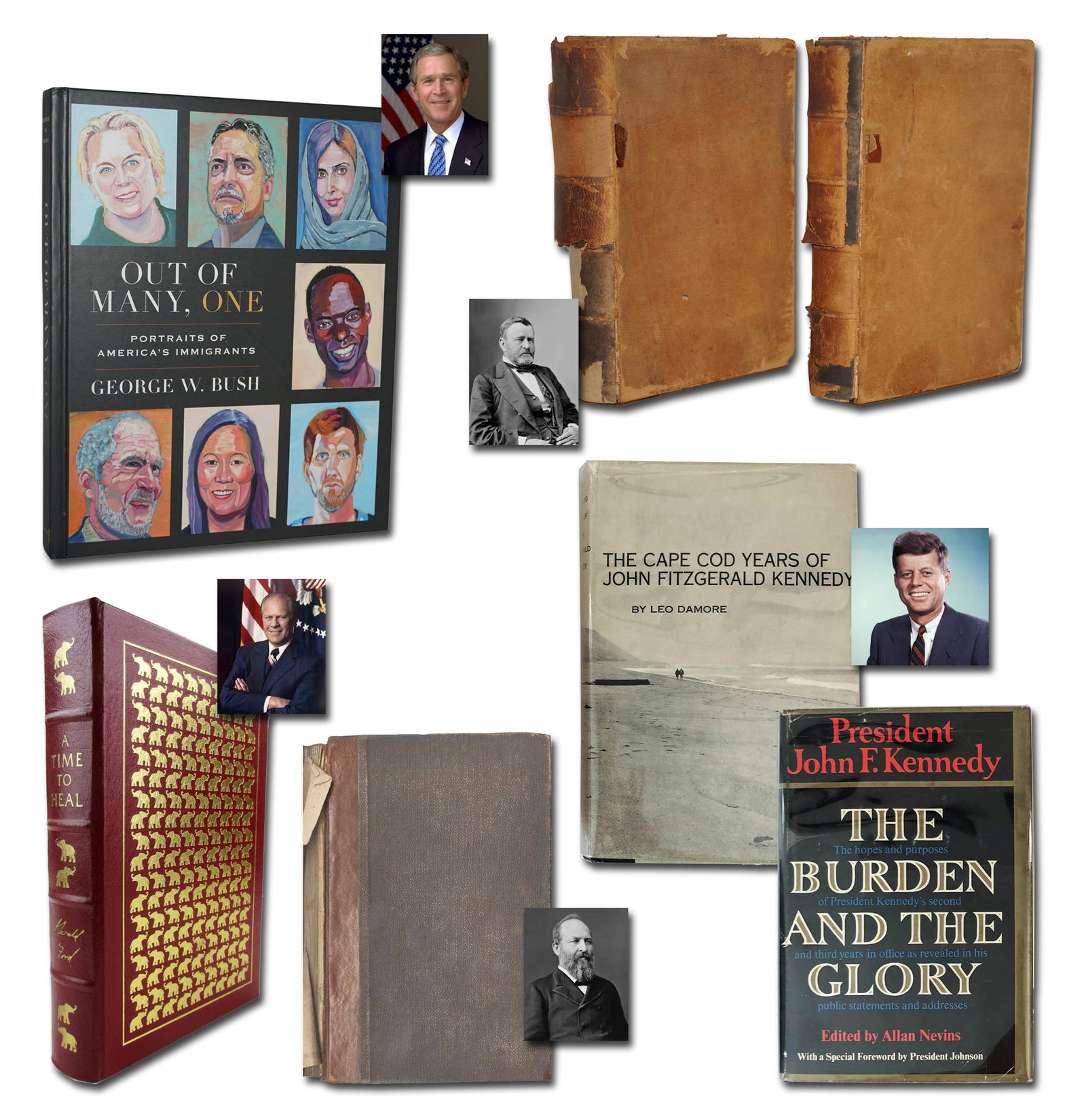 Dealer's Lot of 7 Presidential Books, Most First or Limited Edition, Some Signed!