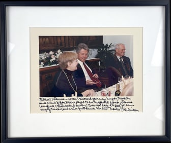 Clinton Photo As President, Inscribed and Signed to Paul Newman & Joanne Woodward