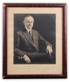 Calvin Coolidge Signed Photograph by Underwood & Underwood