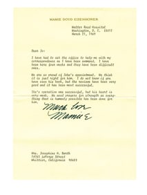 M. Eisenhower “…his heart is very weak…” One Week Before Ike's death