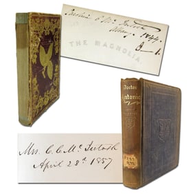Caroline Fillmore Signed Pair of Personally Owned Books