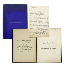U.S. Grant & The GAR Book with ALS & Inscription to Confederate Gen. John B. Gordon