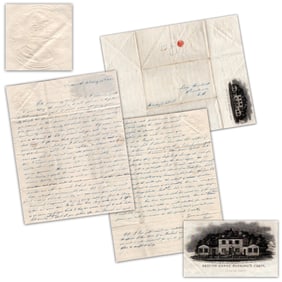 William Henry Harrison Stationery New England Woman Writes to Friend