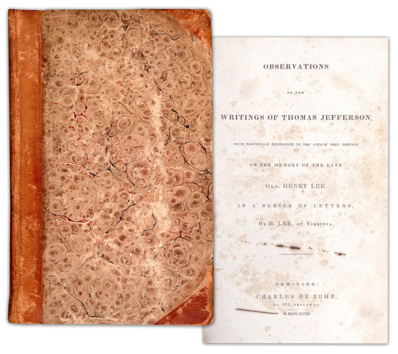 Henry Lee Defends His Father, “Light-Horse Harry” Lee, Against the Accusations of Thomas (1 of 5)