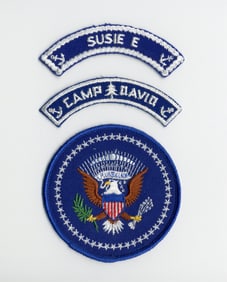 John F. Kennedy-Era Presidential Insignia, With 2 Bonus Unit Tabs From Camp David & Yacht "Susie