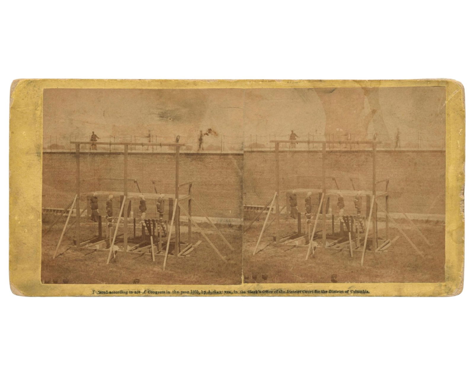 Lincoln Assassination: The Hanging of the Conspirators by Gardner, A Newly Surfaced Museum Quality (1 of 3)