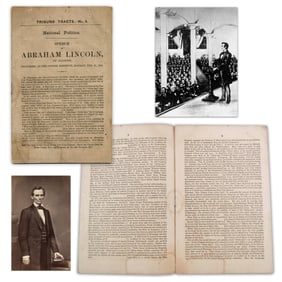 Abraham Lincoln's Cooper Union Address, "New York Tribune" Tract No. 4