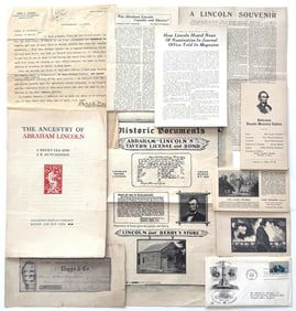 Interesting Collection of Lincolniana, 11 Items, 24 Pages