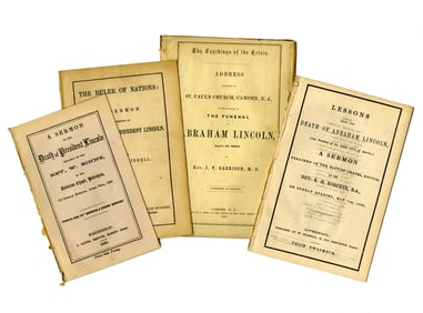 [Lincoln Assassination] 4 Domestic & International Sermons Preached After Lincoln's Death