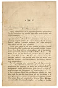 Lincoln's Special Message to Congress, July 4, 1861