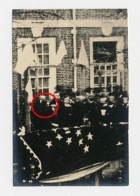 President-Elect Abraham Lincoln Photo at Philadelphia Flag-Raising, Meserve Printed & Collected