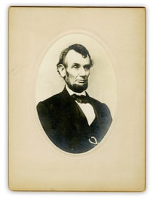 Abraham Lincoln Cabinet Card After Brady, ca. 1864