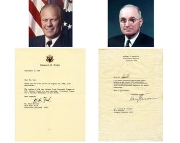 Truman was a Favorite President of the Fords. An Interesting Grouping Connecting Ford & Truman!