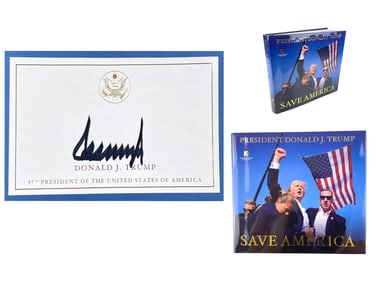 Donald Trump Signed Book "Save America" - Huge & Gorgeous Signature!