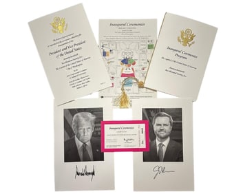 Donald Trump 2025 Inauguration Packet & Ticket