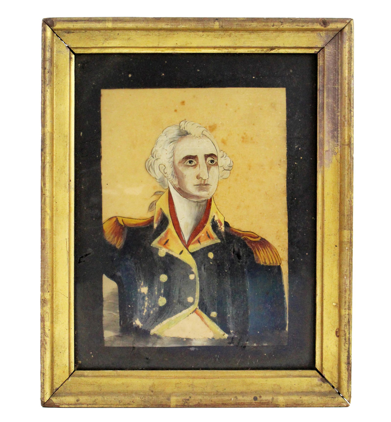 George Washington Reverse Glass Portrait (1 of 3)