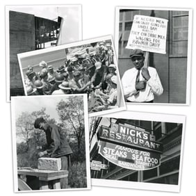 Group of (5) B & W Photographs After New Deal Photographer John Vachon