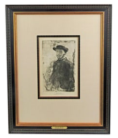 Edgar Degas Self-Portrait Exhibited at Grolier Club in 1922