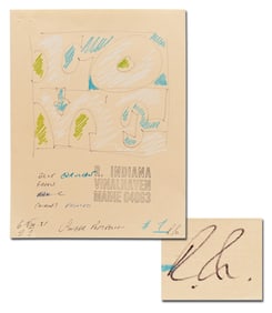 Original Robert Indiana Signed "LOVE" Artwork