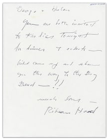 Andrew Wyeth ALS Mentioning Best Friend, Fellow Artist & Museum Founder George "Frolic" Weymouth