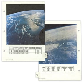 Apollo 9 Flown Photo Map of Florida & North Carolina, Ex. Jim McDivitt