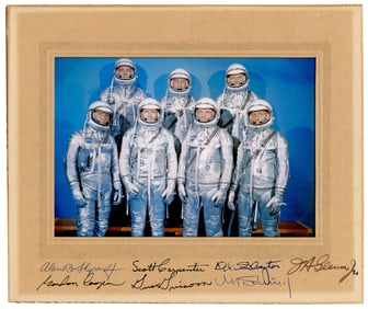 Mercury 7 Astronauts! Superb & Iconic Signed Photograph, With Zarelli LOA