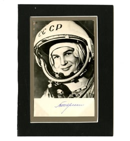 Valentina Tereshkova Matted Signed Photograph