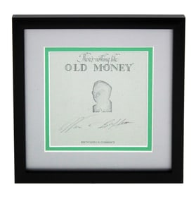 Warren Buffett Signed Sheet of Recycled Currency