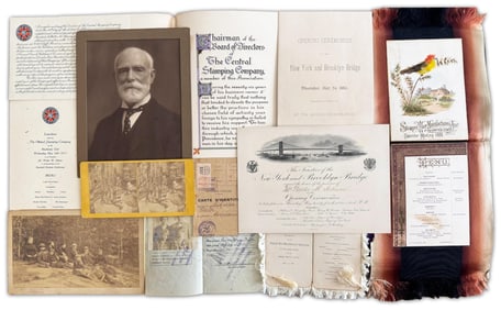 Opening of Brooklyn Bridge, Archive of Father and Son Walter M. Aikmans in Tinware Business