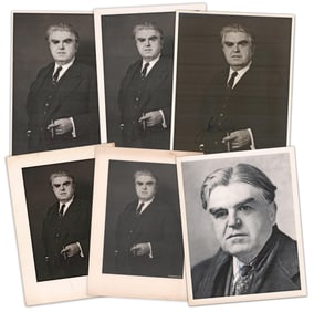 Group of (6) John L. Lewis Signed Portrait Photos