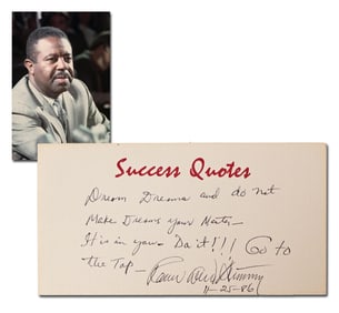 Ralph Abernathy Signed Quote With LOA