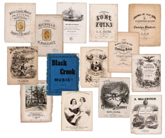 African American Minstrel Songs & Other Marches, 13 pcs. incl. Stephen C. Foster!