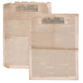 Two Issues of "The Liberator", 1846 & 1849, Free Soil Movement, Slavery, and More