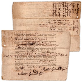 Summons Signed Twice by Connecticut Governor in Lawsuit Begun by Declaration-Signer Samuel