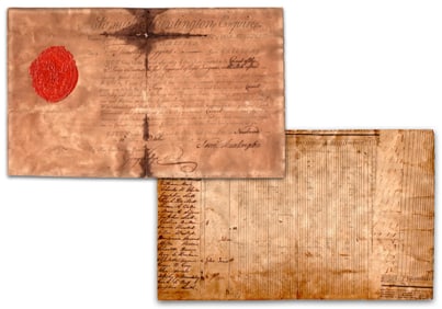 Samuel Huntington Commissions a Cavalry Cornet, Declaration Signer and Governor