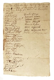 Rare 1780 Rev. War Capt. Lemuel Clap's Company Pay Roll